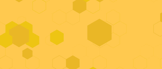 Yellow Hexagon Background . Abstract Honeycomb Pattern Design for web, wallpaper, app or print