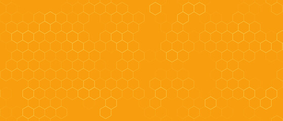 Yellow Hexagon Background . Abstract Honeycomb Pattern Design for web, wallpaper, app or print