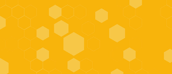 Yellow Hexagon Background . Abstract Honeycomb Pattern Design for web, wallpaper, app or print