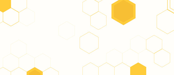Yellow Hexagon Background . Abstract Honeycomb Pattern Design for web, wallpaper, app or print
