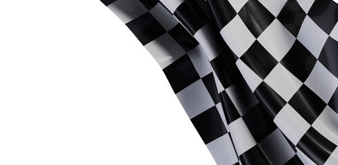 High-quality checkered flag image perfect for racing, sports, and victory themes.  Use as a background or design element.