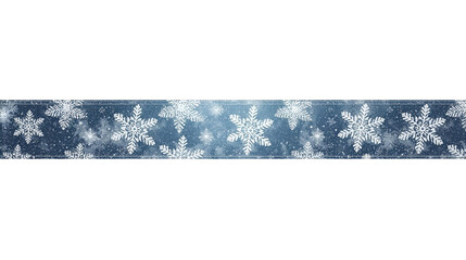 Christmas Decorative Ribbon Seamless Border
