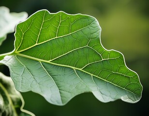Obraz premium this is a close up of an eggplant leaf