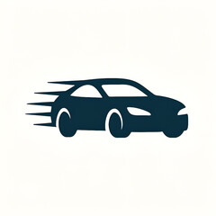 Naklejka premium Speed car fast vehicle silhouette illustration