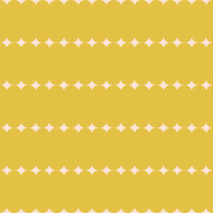 Seamless abstract geometric pattern with horizontal rows of small stars. Simple and elegant modern background with retro vibe. Monochrome geometric background