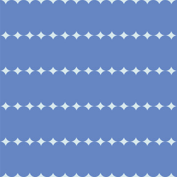 Seamless abstract geometric pattern with horizontal rows of small stars. Simple and elegant modern background with retro vibe. Monochrome geometric background