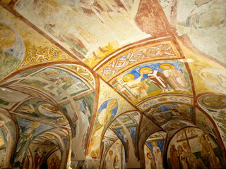 Interior of Basilica of Aquileia, world heritage site in Italy