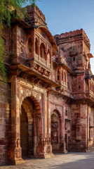 Fototapeta premium Exploring the majestic architecture of historical forts rajasthan photography heritage outdoor cultural significance