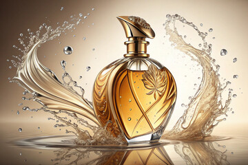 vector illustration of perfume bottle