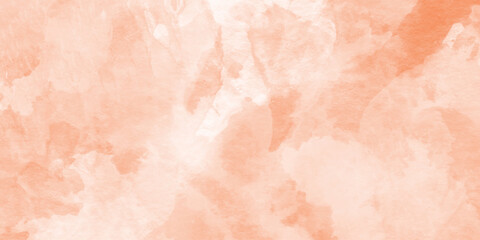 Fototapeta premium orange watercolor splash texture creating an abstract flowing background, with natural paint textures and soft edges, orange watercolo background Illustration texture design.