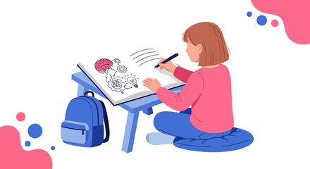 Conceptualizing And Dreaming: A Young Mind's Creative Process Detailed in The Art of Sketching