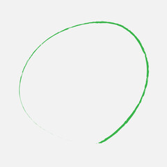 Green Drawn Line Circles Marking Highlight Reminder Design Elements