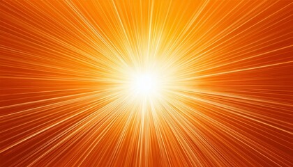 A Bright White Sunburst Radiates From The Center Of The Image Surrounded By A Warm Orange Background With White Rays Emanating From The Sun S Center And Extending Outward