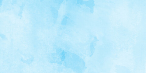 Obraz premium watercolor painting of a bright blue sky above a landscape of soft, soft texture blue watercolor wash element, turquoise color handmade illustration, blue water splash isolated, contemporary artisti 