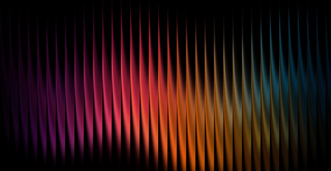 Abstract background with vertical lines in rainbow gradient colors