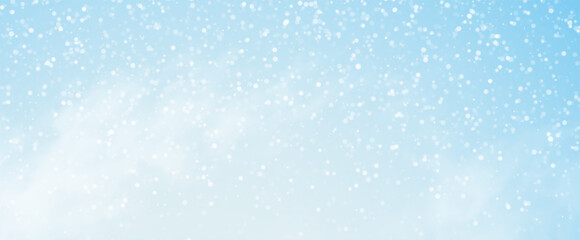 Winter background with falling snowflakes isolated on transparent background, vector png. Snowfall, blizzard, snow storm, snow hurricane. Snowflakes.	
