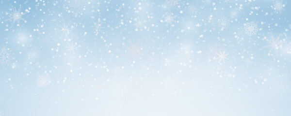 Winter background with falling snowflakes isolated on transparent background, vector png. Snowfall, blizzard, snow storm, snow hurricane. Snowflakes.	
