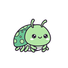 a cute little bug with green spots on its back