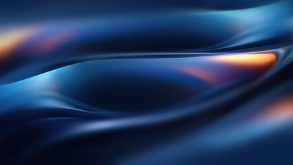 Modern Abstract Design With Flowing Blue Colors and Textures