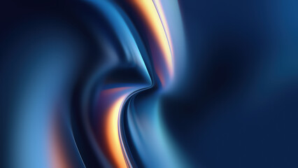 Swirling Blue Abstract Design With Modern Color Transitions