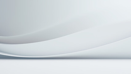 Minimalistic White Paper Background With Soft Curves and Lines