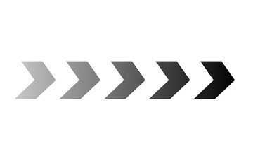 Gradient Arrows from Light to Dark Representing Process and Progress