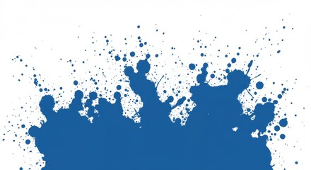 Black Paint Splatter Isolated on White Background , Ink Effects, and Creative Design Elements