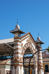 Malaga, Andalusia, Spain. 4 September 2025. Atarazanas Market entrance