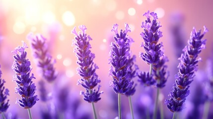 Naklejka premium Lavender flowers in bloom