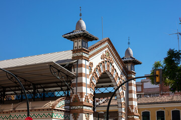 Malaga, Andalusia, Spain. 4 September 2025. Atarazanas Market entrance