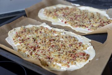 Krautkuchen Krautfladen Krautpizza Krautplatte 