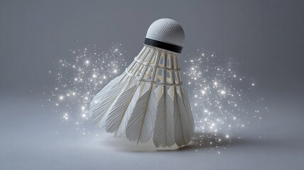 Dynamic White Badminton Shuttlecock