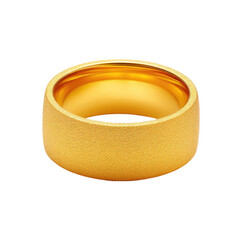 Elegant Matte Gold Ring with Soft Texture in a Minimalist Style for Fashion and Jewelry Enthusiasts