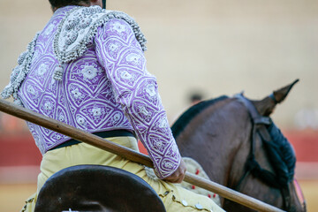 Intricate embroidery on picador's jacket, Maestranza, Sevilla