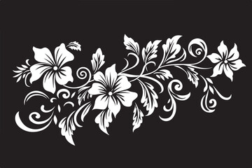 Elegant hibiscus flower design