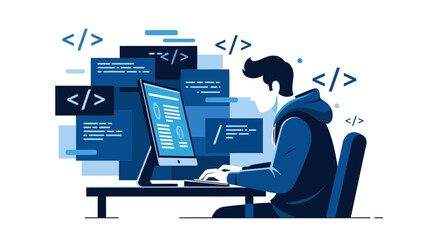 Expert Programmer Crafting Code And Engaging in Software Development Projects