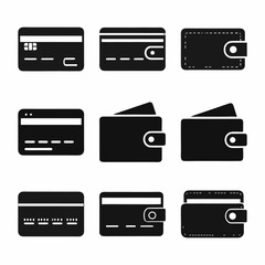 Online payment web vector icon set