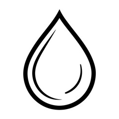 Teardrop shape vector icon