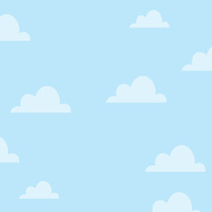 Cartoon Clouds Vector Illustration – Cute and Fluffy Sky Elements