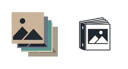 Image gallery icon illustration
