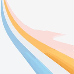 Abstract Pastel Brushstrokes on White Background