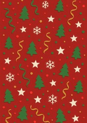 Festive holiday pattern wallpaper