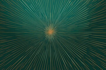 Fototapeta premium Minimal Geometric Lines and Spheres on Green Background