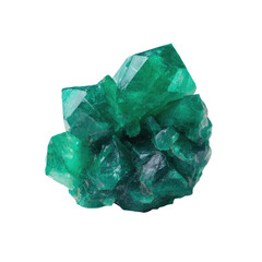 Fototapeta premium Vibrant Green Mineral Crystal Cluster Displaying Unique Geometric Shapes and Textures for Nature and Science Enthusiasts