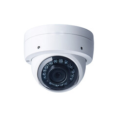 Modern Dome CCTV Security Camera with Infrared LEDs for Night Vision Surveillance System