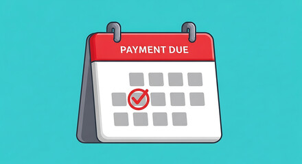 Payment due date on calendar reminder