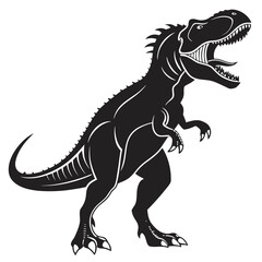 tyrannosaurus dinosaur vector illustration