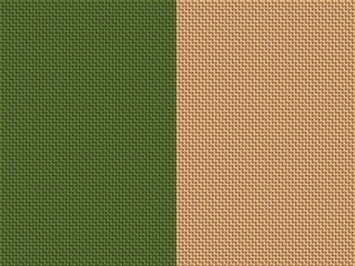 Fototapeta premium Woven pattern with green and tan color.