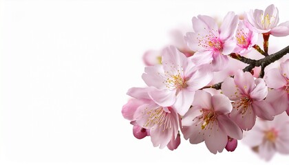 Naklejka premium isolated sakura flower cherry blossom branch