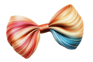 Decorative hair bow isolated on transparent background